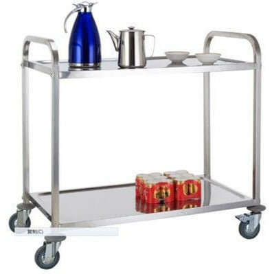 GATTO 2-Tier Tea Trolley - S/Steel